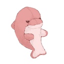 ももいろイルカのぬいぐるみ