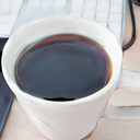 コーヒーを飲ます