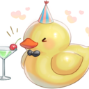 🍸乾杯でかでかアヒルさん