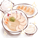 味玉チャーシューメン餃子＋替玉＋ライス