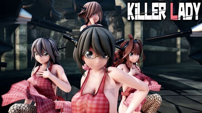 艦これ 高画質版 Mmd艦これ 金剛4姉妹でkiller Lady2 新妻コスプレver 歌詞つき Sturnファンクラブ Sturn の投稿 ファンティア Fantia