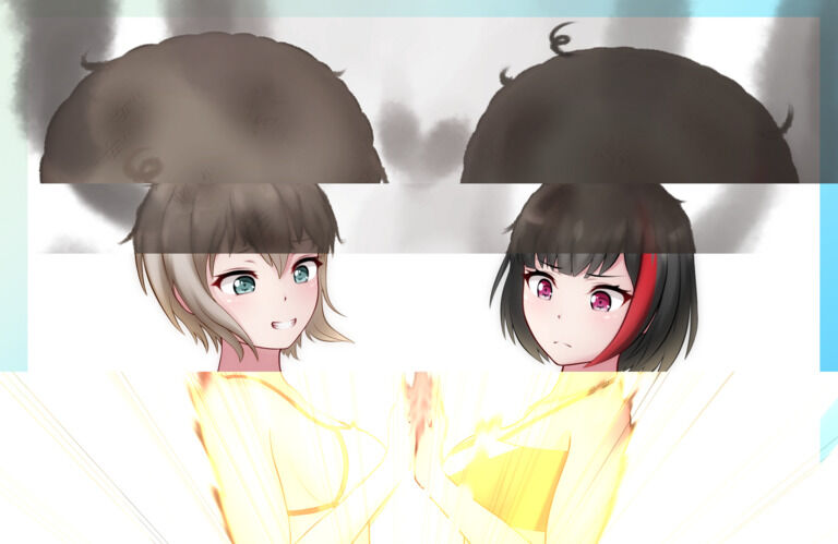 黒焦げ 蘭モカ黒焦げアフロ Skeb ミるきーうぇい 十六夜ミるきー の投稿 ファンティア Fantia