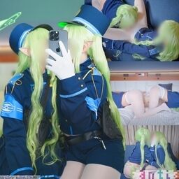 【百合えっち💚】双頭ディルドで愛液ドロドロ即イキ絶頂♡