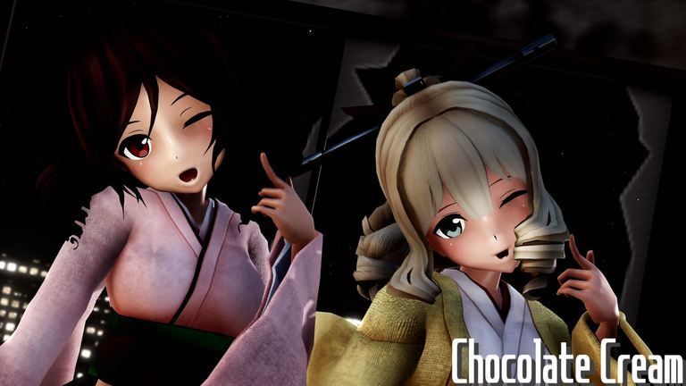 艦これ Mmd艦これ 春風と旗風でchocolate Cream ミニスカver Sturnファンクラブ Sturn の投稿 ファンティア Fantia