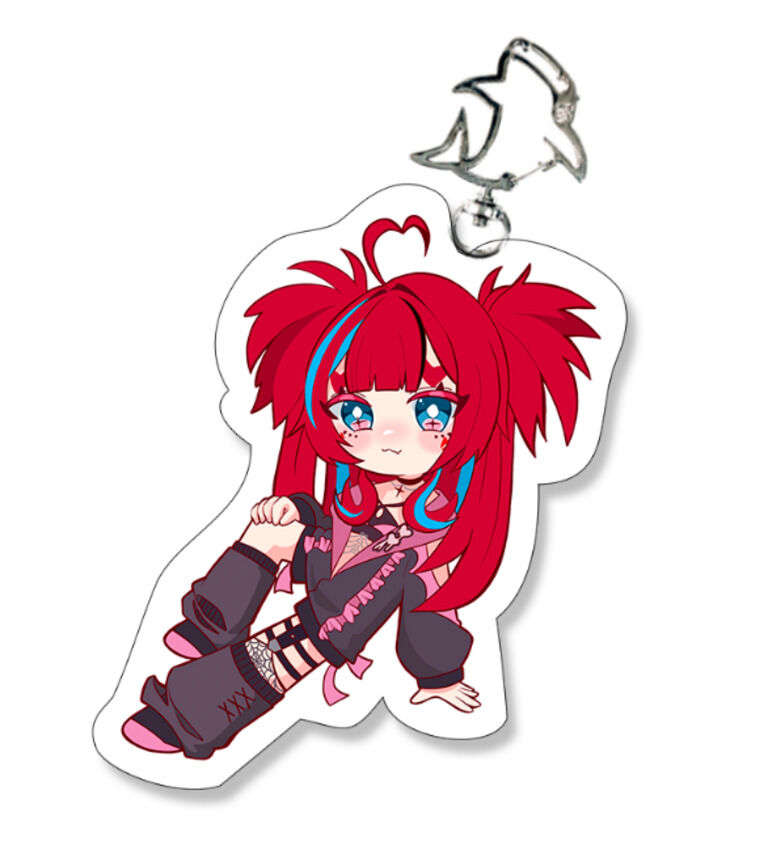【6月～発送】さめのち Ｖのすがた アクリルキーホルダー