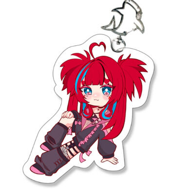 【6月～発送】さめのち Ｖのすがた アクリルキーホルダー