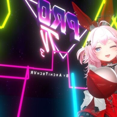 赤バニーみるてぃなちゃん（アバター透過画像つき）