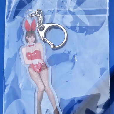 百田ゆりアクリルキーホルダー(赤バニーガール)