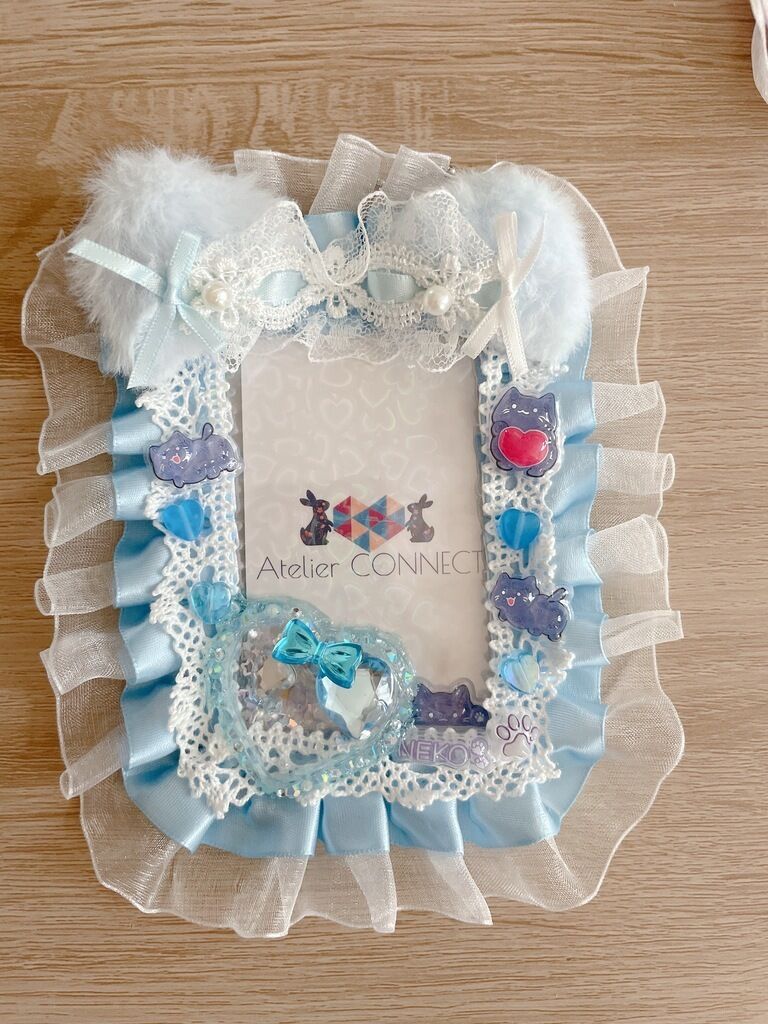 水色ネコトレカ・チェキケース