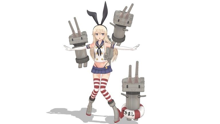 （無料）つかさ式しまかぜ　追加d版　MMDファンモデル