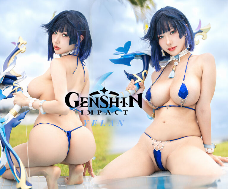 原神 夜蘭 サマービキニ コスプレ ハネアメ 雨波 HaneAme