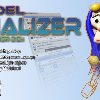 Blenderアドオン「Model Finalizer」