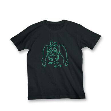 ゆいなTシャツ（黒）XL