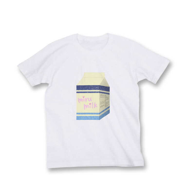 乳飲料「mirumilk」Tシャツ白(M)