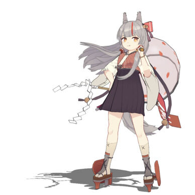 MMDファンモデル　アズールレーン神風改　少し応援プラン用