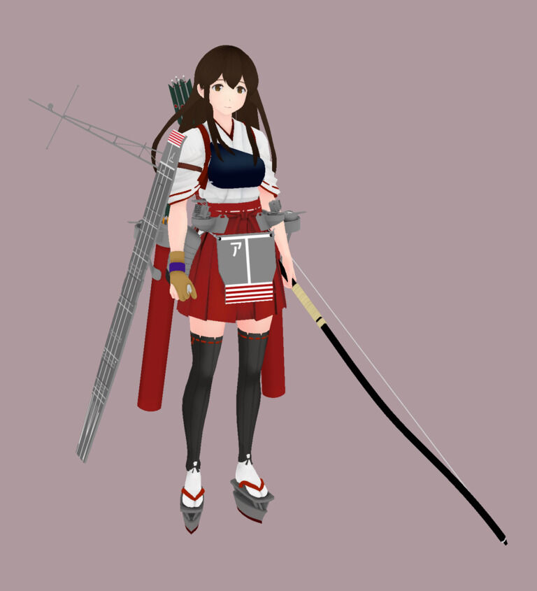 赤城改二　MMDファンアートモデル
