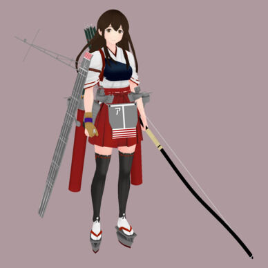 赤城改二　MMDファンアートモデル