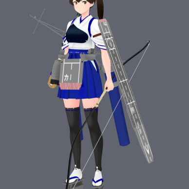 加賀改二　MMDファンアートモデル
