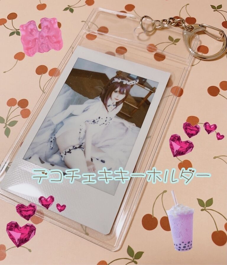 💜デコチェキキーホルダー💜