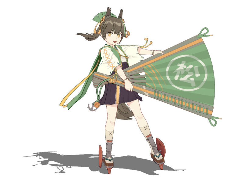 MMDファンモデル　アズールレーン松風改　とても応援プラン用