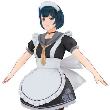MMD佐渡渡まどか(セーラーメイド)