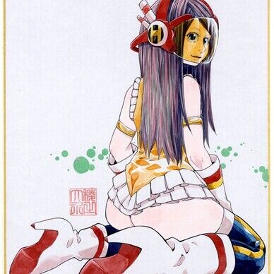 大色紙　フルカラ―　アクリル絵の具仕上げ　全身①