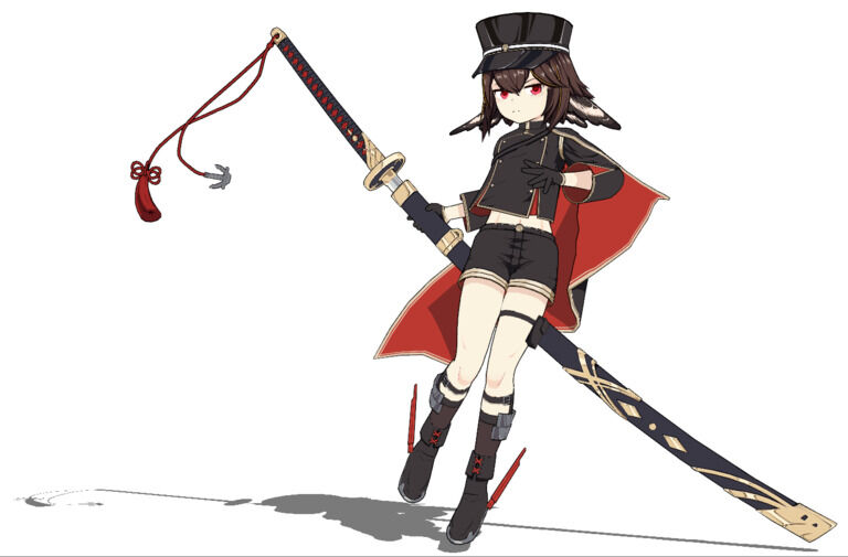 MMDファンモデル　アズールレーン追風　少し応援プラン用