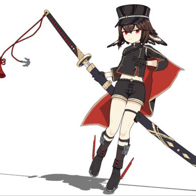 MMDファンモデル　アズールレーン追風　応援プラン用