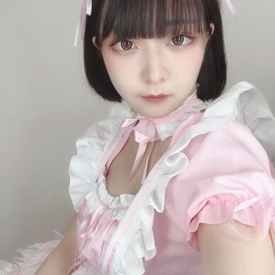 ピンクメイド🤍🎀けもみみ巫女🤍🐺