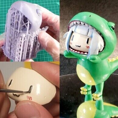 【3d printer data free】3Dプリンター用 Dino Gura　無料データ【Gawr Gura】