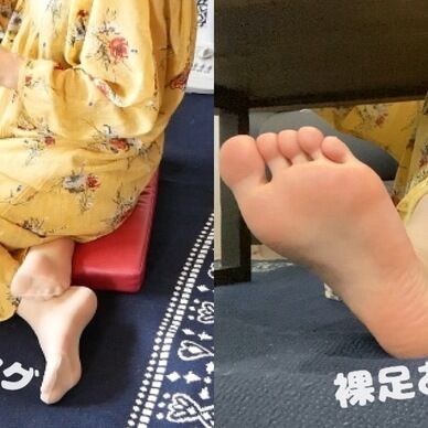 OLの休日♡ストッキング履いてたけど、汗かいちゃたから脱いだよ♡