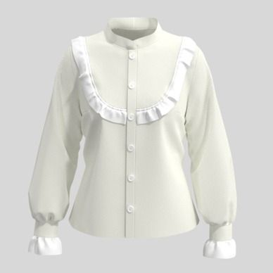 3ｄのフリルブラウスの服データ