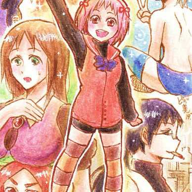 【原画】属性分かれしてるっぽい女子ズ
