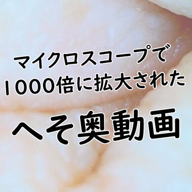 マイクロスコープ1000倍接写へそ穴動画