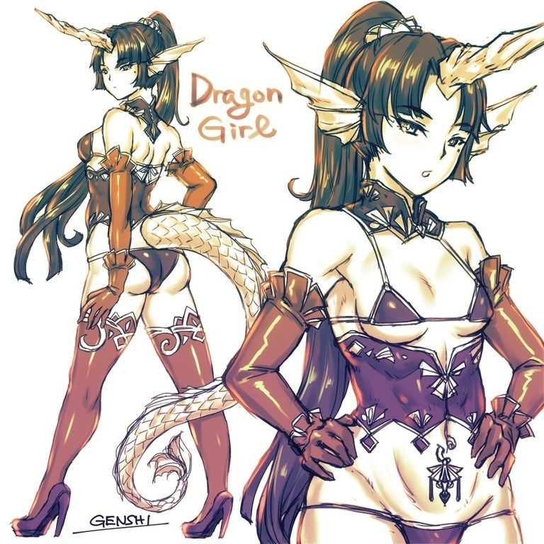オリジナルのモノクロイラスト