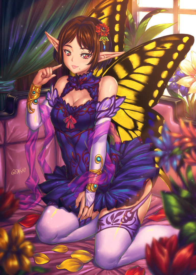 オリジナルのフルカラーイラスト(ガチ工数)