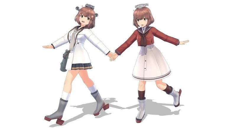 （無料）つかさ式ゆきかぜ/たんやん　MMDファンモデル