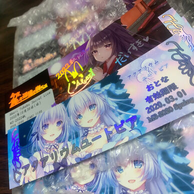 M3-2023春 ライブチケット風箔押ししおり2枚セット🌸（送料込み）