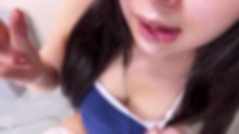 【実写ASMR】スクール水着×白ハイソで舌見せ耳舐め♡