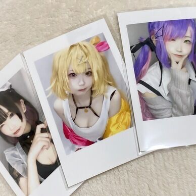 【チェキ３種セット】 常闇トワ 星川サラ メイド服【コスプレ】