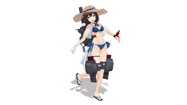 （無料）つかさ式しぐれ改三（水着）　MMDファンモデル
