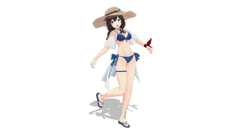 (無料)つかさ式しぐれ改三(水着)追加e版 MMDファンモデル