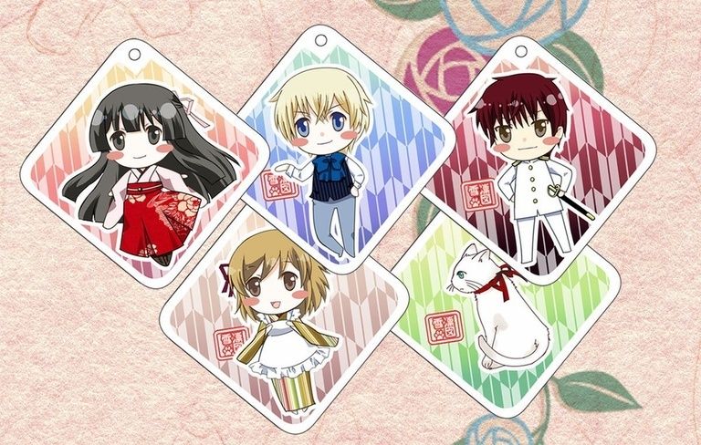 大正浪漫なアクリルキーホルダー