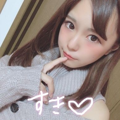 手書き文字入り自撮り写真