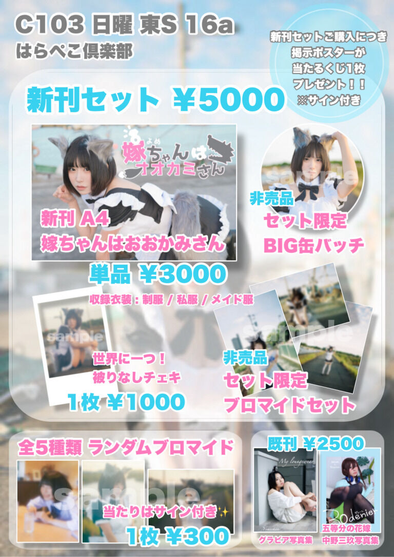 嫁ちゃんは狼さん 写真集グッズセット