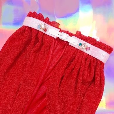 ラメニットスカート