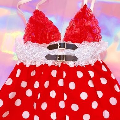 ドットビスチェキャミ