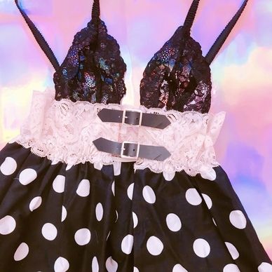 ドットビスチェキャミ