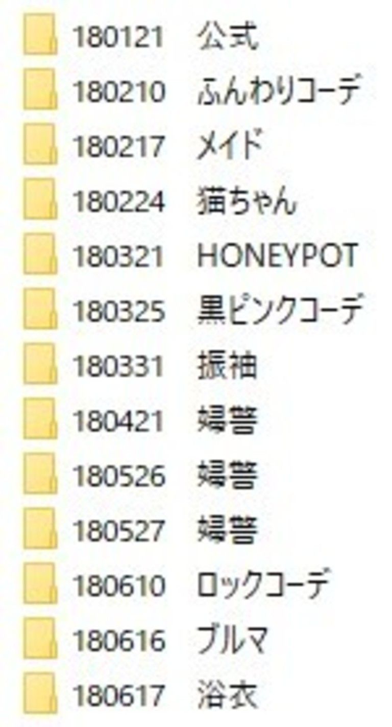 【復刻生写真SET】期間別②~2018年前半