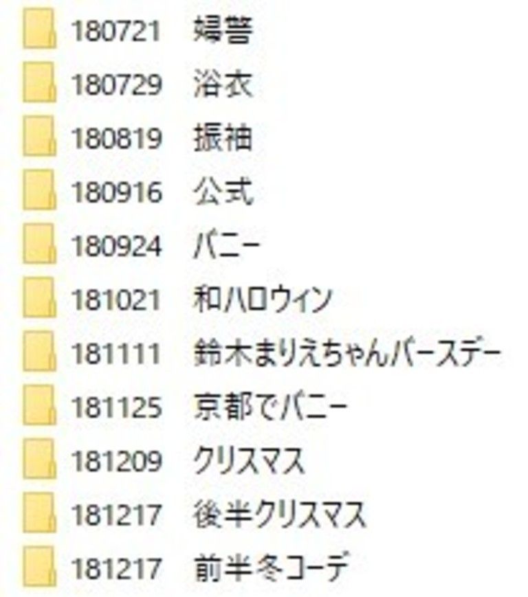 【復刻生写真SET】期間別③~2018年後半